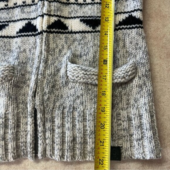 Aritzia TNA 100% Lambs Wool Sea To Sky Zip Up Knitted Cardigan Sweater - Picture 8 of 9